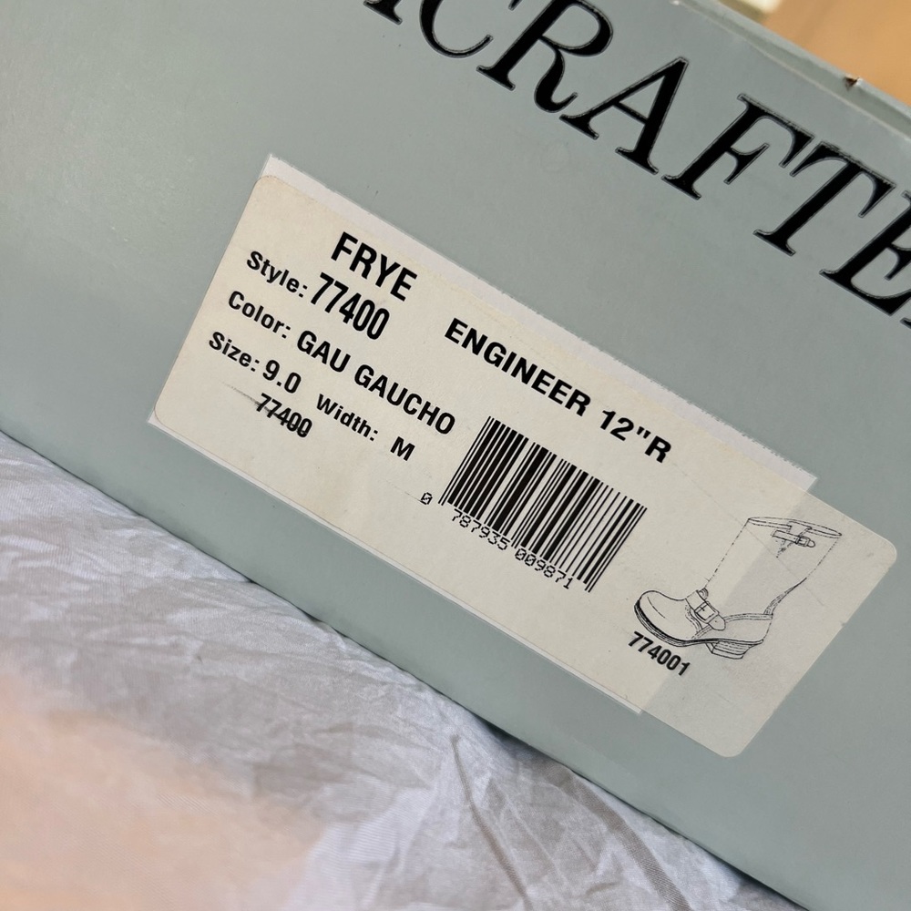 Frye Boot Engineer 12R- Gaucho Boot
New with tags & box